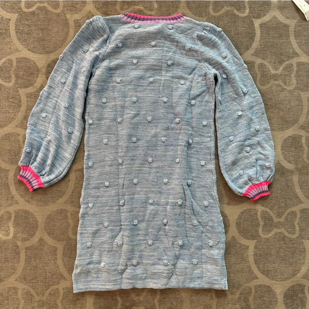 Lilly Pulitzer Mini Verna Blue knit sweater dress NWT Girls L 8/10